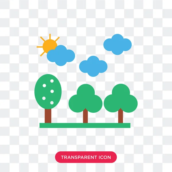 Εικονίδιο του φορέα δέντρα απομονώνονται σε διαφανές φόντο, δέντρα λογότυπο — Διανυσματικό Αρχείο