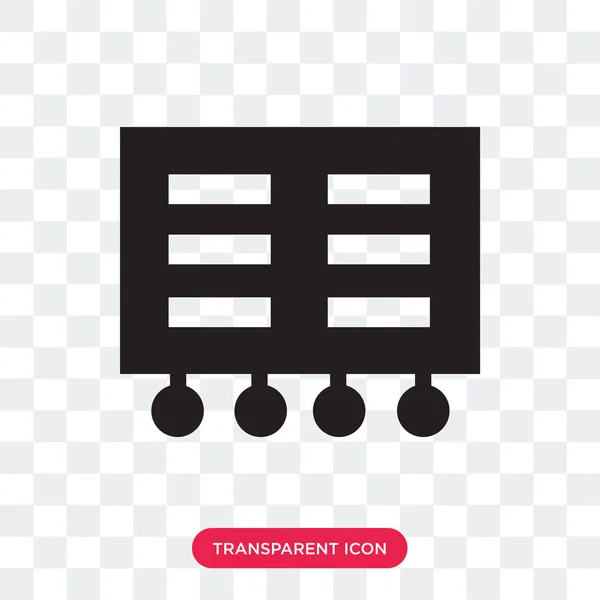 Tool box vector icon isolated on transparent background, Tool bo — Stock Vector