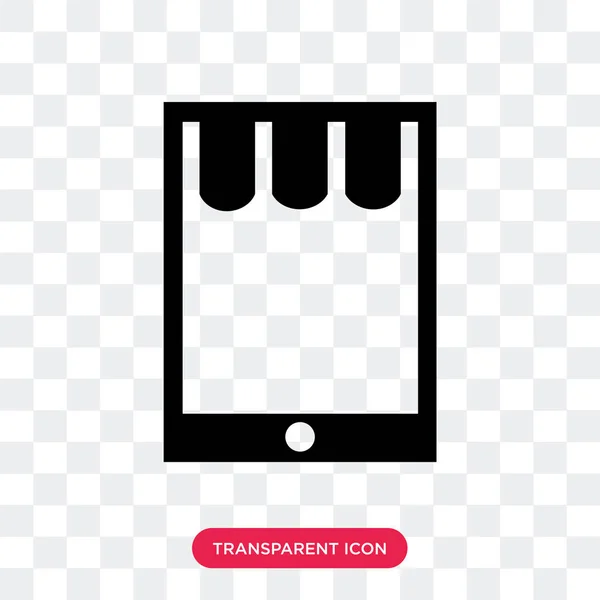 Smartphone vector icon isolated on transparent background, Smart — Stock Vector