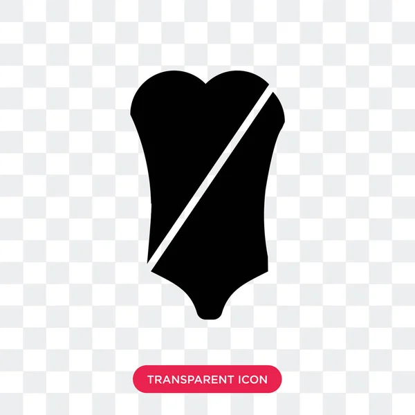 Bikini vector pictogram geïsoleerd op transparante achtergrond, Bikini lo — Stockvector