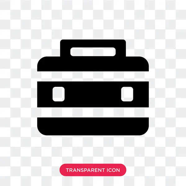 Icône vectorielle valise isolée sur fond transparent, Suitcas — Image vectorielle