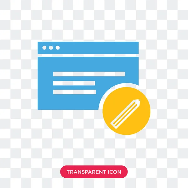 Stationery vector icon isolated on transparent background, Stati — Stock Vector