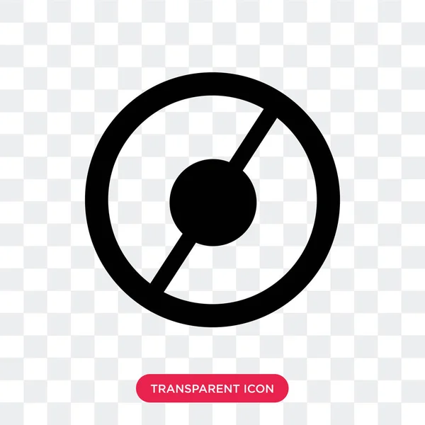 Verboten Vektor-Symbol isoliert auf transparentem Hintergrund, verboten lo — Stockvektor