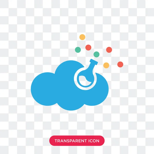 Cloud Computing Vektor Icon isoliert auf transparentem Hintergrund, — Stockvektor