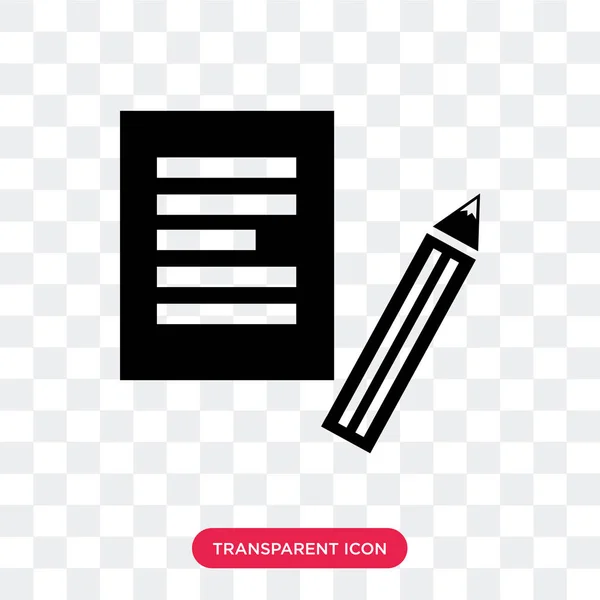 New Document vector icon isolated on transparent background, New — Stock Vector