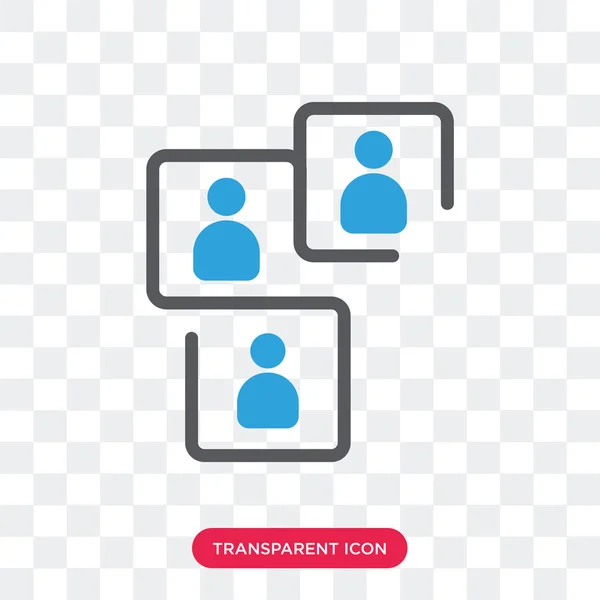 Networking vector icono aislado sobre fondo transparente, Netwo — Archivo Imágenes Vectoriales