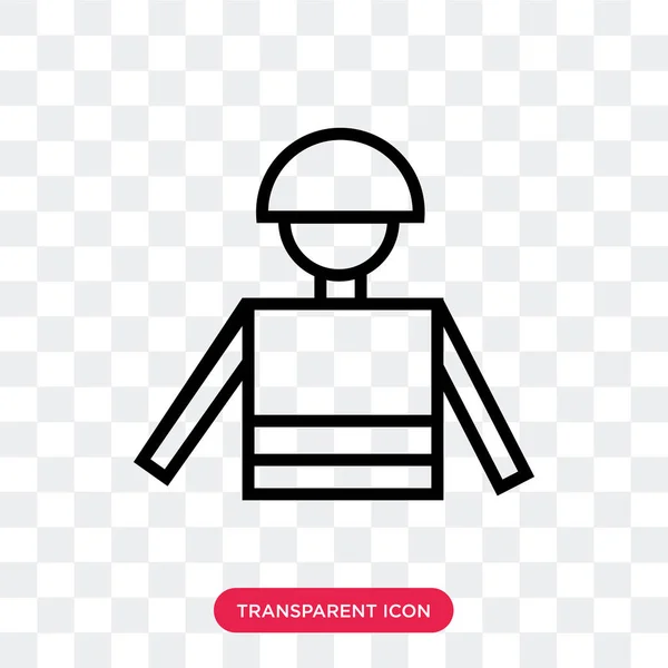 Árbitro icono vectorial aislado sobre fondo transparente, Árbitro — Vector de stock