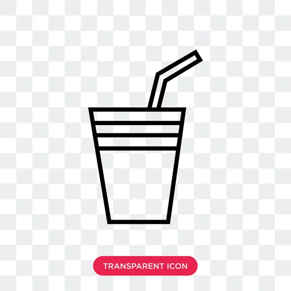 Soda Drink vector icon isolated on transparent background, Soda — Stock Vector