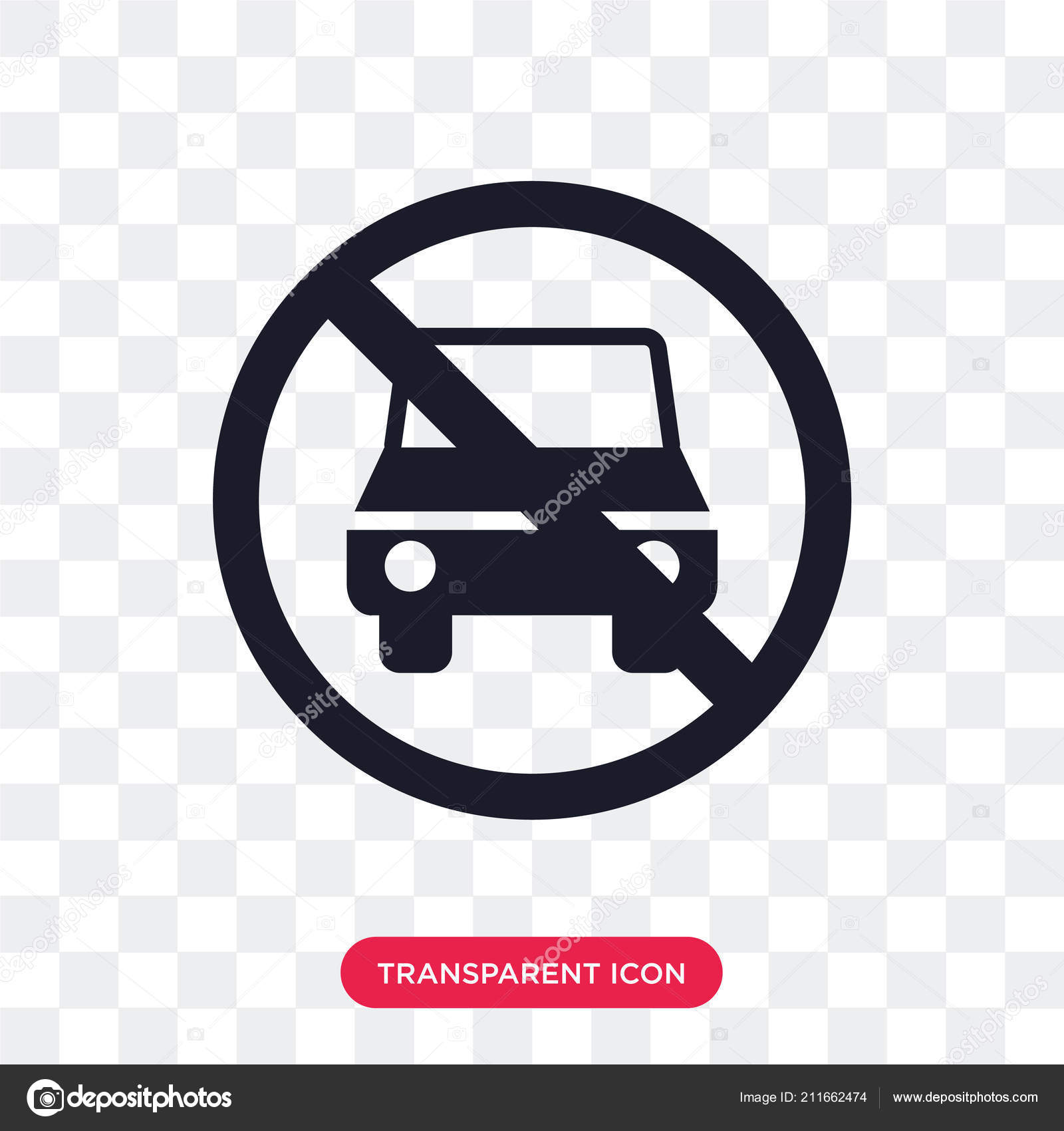 Car Vector Icon Isolated On Transparent Background Car Logo Des