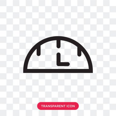 Saydam arka plan üzerinde Spee izole hız göstergesi vektör simgesi