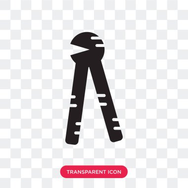 Saydam arka plan üzerinde kaynakçı lo izole kaynakçı vektör simgesi