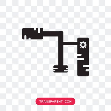 Saydam arka plan üzerinde kaynakçı lo izole kaynakçı vektör simgesi