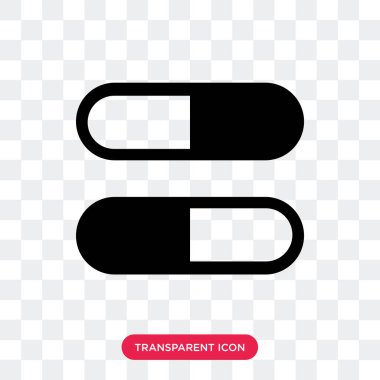 hapları şeffaf arka plan üzerinde hap logo izole simge vektör