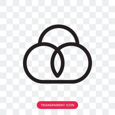 Saydam arka plan üzerinde simit izole simit vektör simgesi 