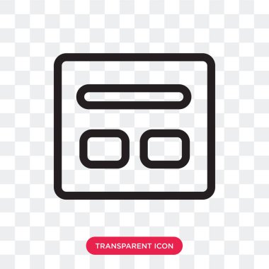 Saydam arka plan üzerinde kutu logo des izole kutusu vektör simgesi