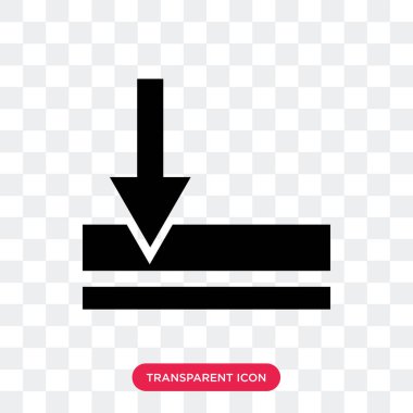 Sol vektör simgesi üzerinde şeffaf backgr izole kaydırma pencere