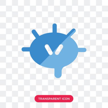 Saydam arka plan üzerinde Lymp izole Lymphonodus vektör simgesi