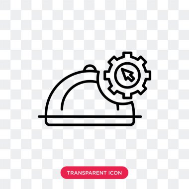 Saydam arka plan üzerinde Online logo tasarımı izole online vektör simgesi