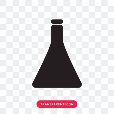 saydam arka plan üzerinde chemis izole kimya vektör simgesi