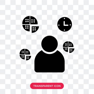 Saydam arka plan üzerinde kurye izole kurye vektör simgesi 