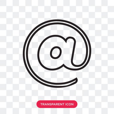 Şeffaf arka plan, logo desig olarak izole vektör simgesine