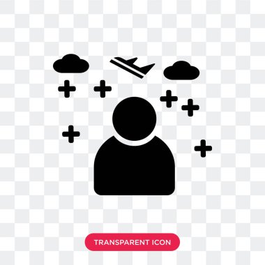 Saydam arka plan üzerinde Pilot logo izole pilot vektör simgesi