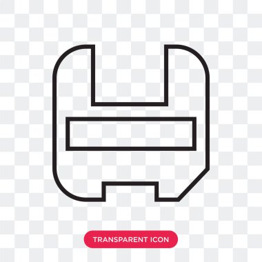 şeffaf arka plan, maske logosu d izole maske vektör simgesi