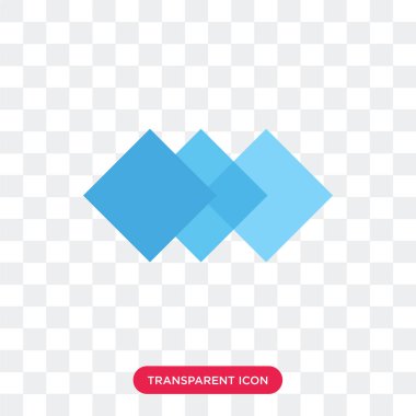 Saydam arka plan üzerinde katmanlar lo izole katmanları vektör simgesi