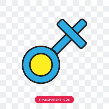 Saydam arka plan üzerinde Femenin izole Femenine vektör simgesi