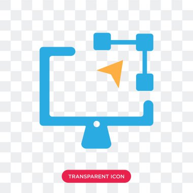 Saydam arka plan üzerinde grafik izole grafik de vektör simgesi