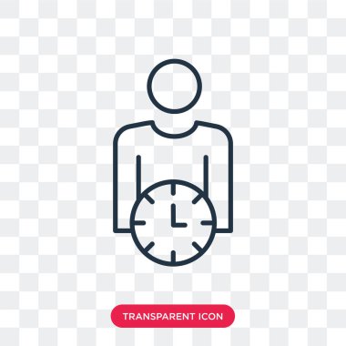 Saydam arka plan üzerinde Kullanıcı logo tasarımı izole Kullanıcı vektör simgesi