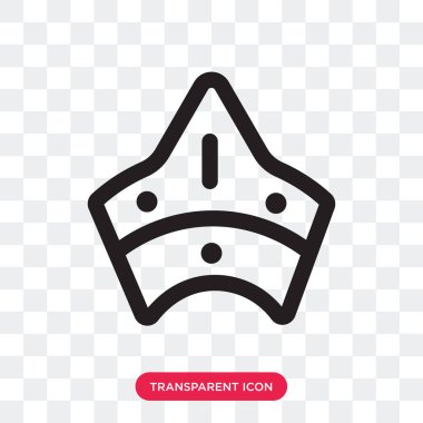 Saydam arka plan üzerinde Cap logo des izole kap vektör simgesi