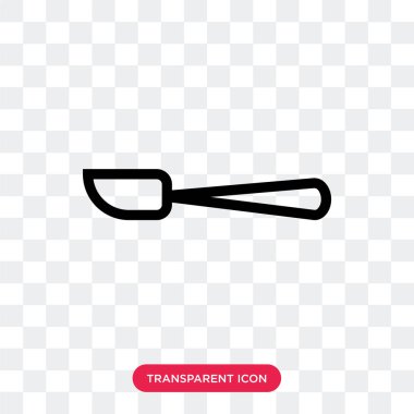 Saydam arka plan üzerinde kürek lo izole kürek vektör simgesi