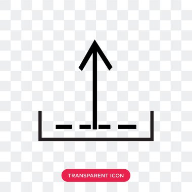 Saydam arka plan üzerinde Upload lo izole vektör simge yüklemek