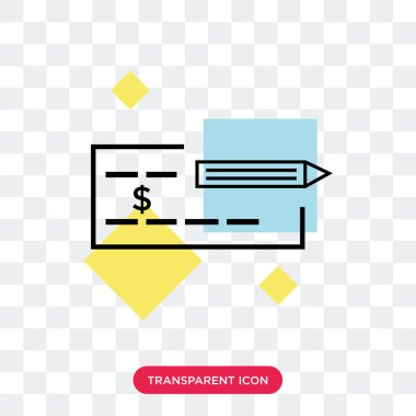 Saydam arka plan üzerinde onay logo izole onay vektör simgesi