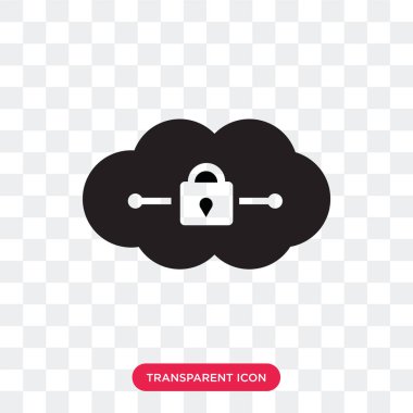 Saydam arka plan üzerinde Cloude lo izole Cloude vektör simgesi