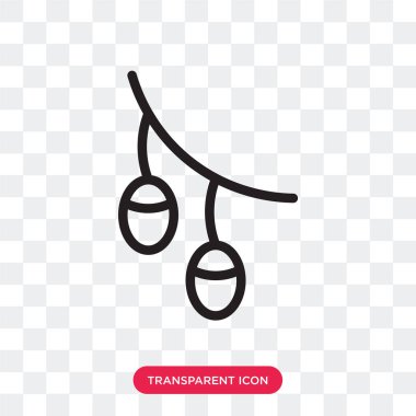 Saydam arka plan üzerinde zeytin lo izole zeytin vektör simgesi