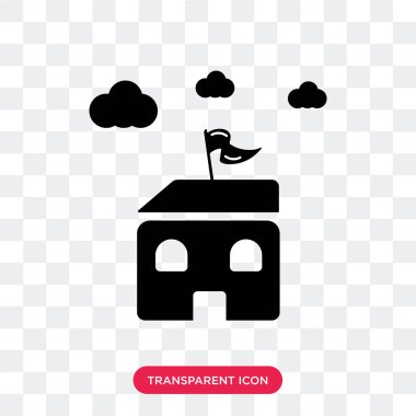 Saydam arka plan üzerinde Hall logosu d izole Hall vektör simgesi