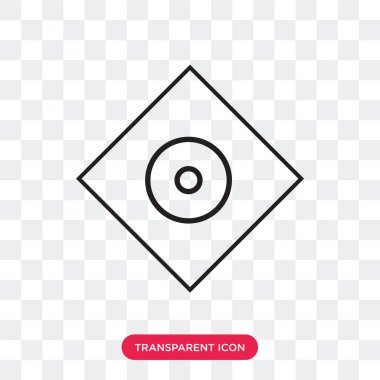 Saydam arka plan üzerinde Rhombus izole rhombus vektör simgesi 