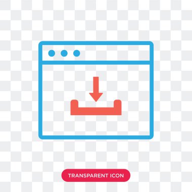 Saydam arka plan üzerinde tarayıcı izole tarayıcı vektör simgesi 