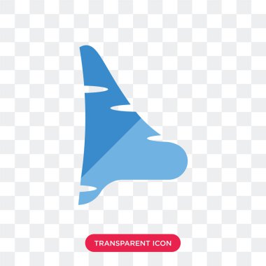 Saydam arka plan üzerinde büyük Nos izole büyük burun vektör simgesi