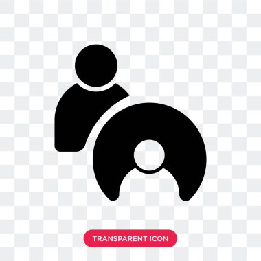 Saydam arka plan üzerinde kullanıcılar logo izole kullanıcılar vektör simgesi