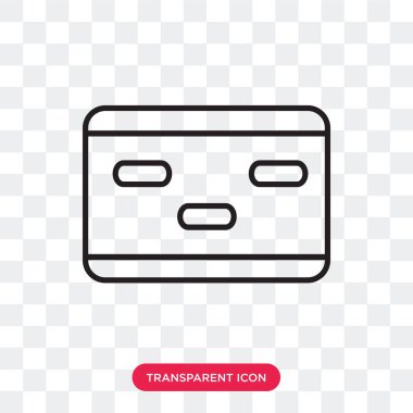 Saydam arka plan üzerinde kart logosu d izole kart vektör simgesi