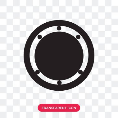 Saydam arka plan üzerinde Radar logo izole radar vektör simgesi