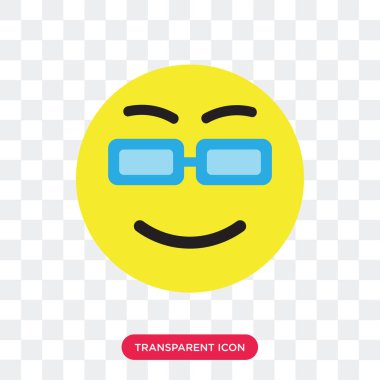 Saydam arka plan üzerinde serin logo d izole serin vektör simgesi