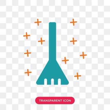 Saydam arka plan üzerinde süpürme logo izole süpürme vektör simgesi