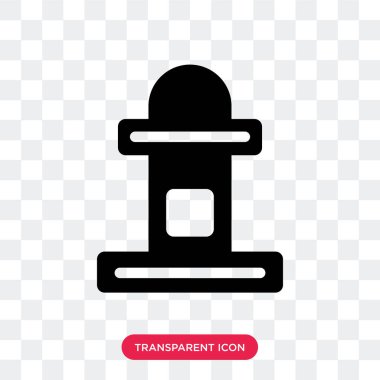 Saydam arka plan üzerinde posta kutusu izole posta kutusu vektör simgesi 