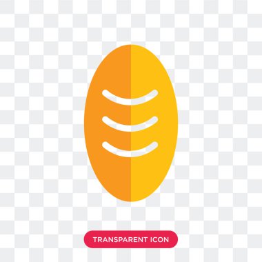 Saydam arka plan üzerinde ekmek logo izole ekmek vektör simgesi