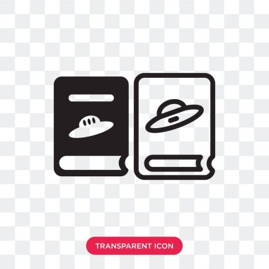 Saydam arka plan üzerinde kitap logo d izole kitap vektör simgesi