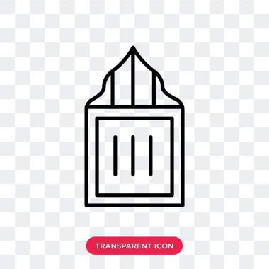 Saydam arka plan üzerinde İslam dua logo tasarımı izole İslam dua vektör simgesi